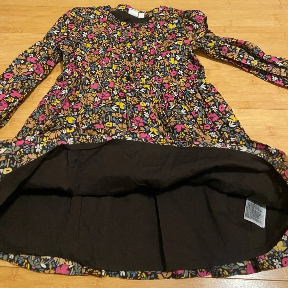 GAP Kids Floral Long Sleeve Dress | Lined | Size XS